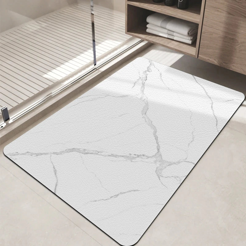 Super Absorbent Diatom Mud Bathroom Floor Mat Non-Slip Dirt-Resistant Large Door Mat