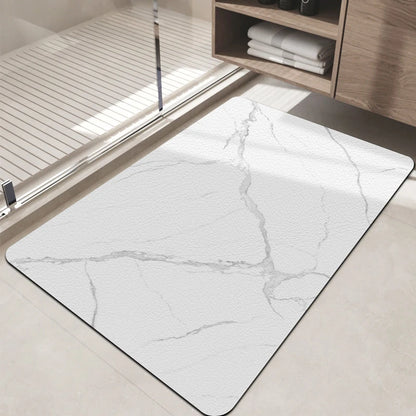 Super Absorbent Diatom Mud Bathroom Floor Mat Non-Slip Dirt-Resistant Large Door Mat
