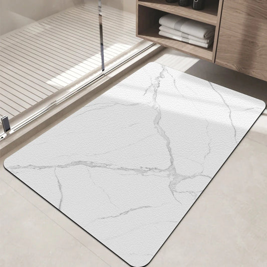 Super Absorbent Diatom Mud Bathroom Floor Mat Non-Slip Dirt-Resistant Large Door Mat