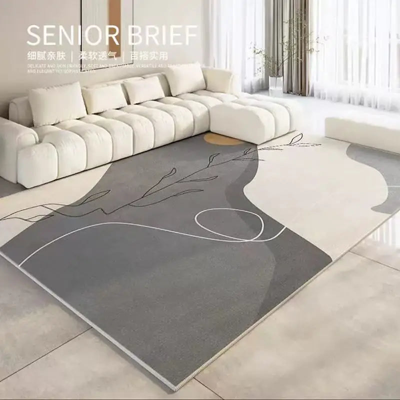 VIKAMA Modern Geometric Carpet Large Area Living Room Bedroom Sofa Floor Mat