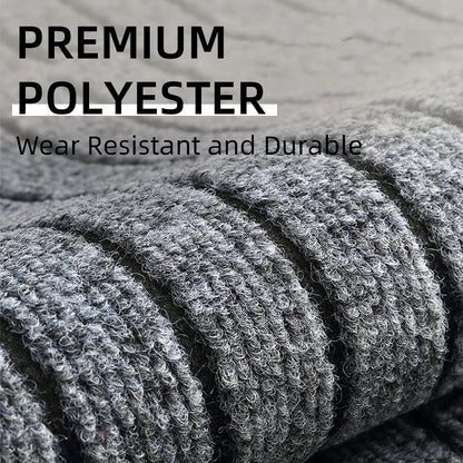 Modern Minimalist Square Floor Mat Durable Stain & Fade Resistant Non-Slip Rubber Backing Machine Washable Indoor Outdoor Rug