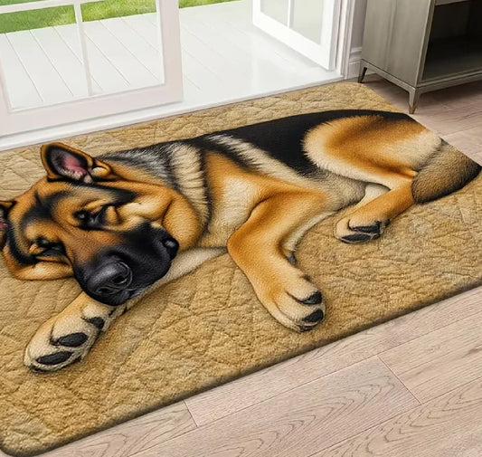 German Shepherd Non-Slip Door Mat