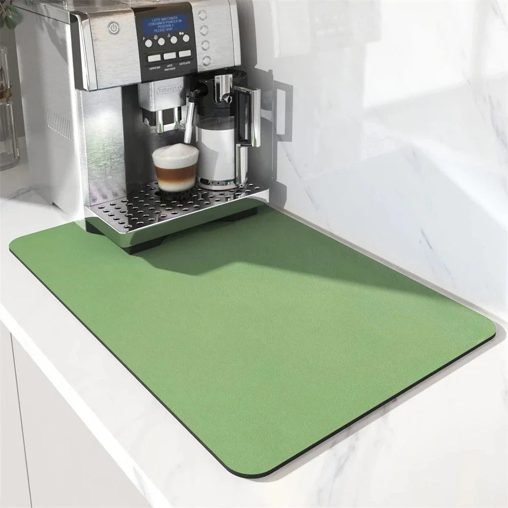 Marble Print Absorbent Kitchen Drying Mat