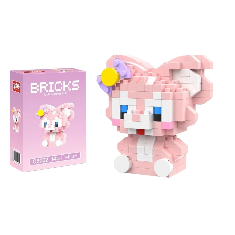 Disney Winnie LinaBell StellaLou Building Blocks Toy Set