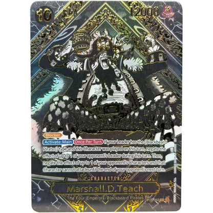 One Piece Luffy Teach Shanks English Anime Card Set