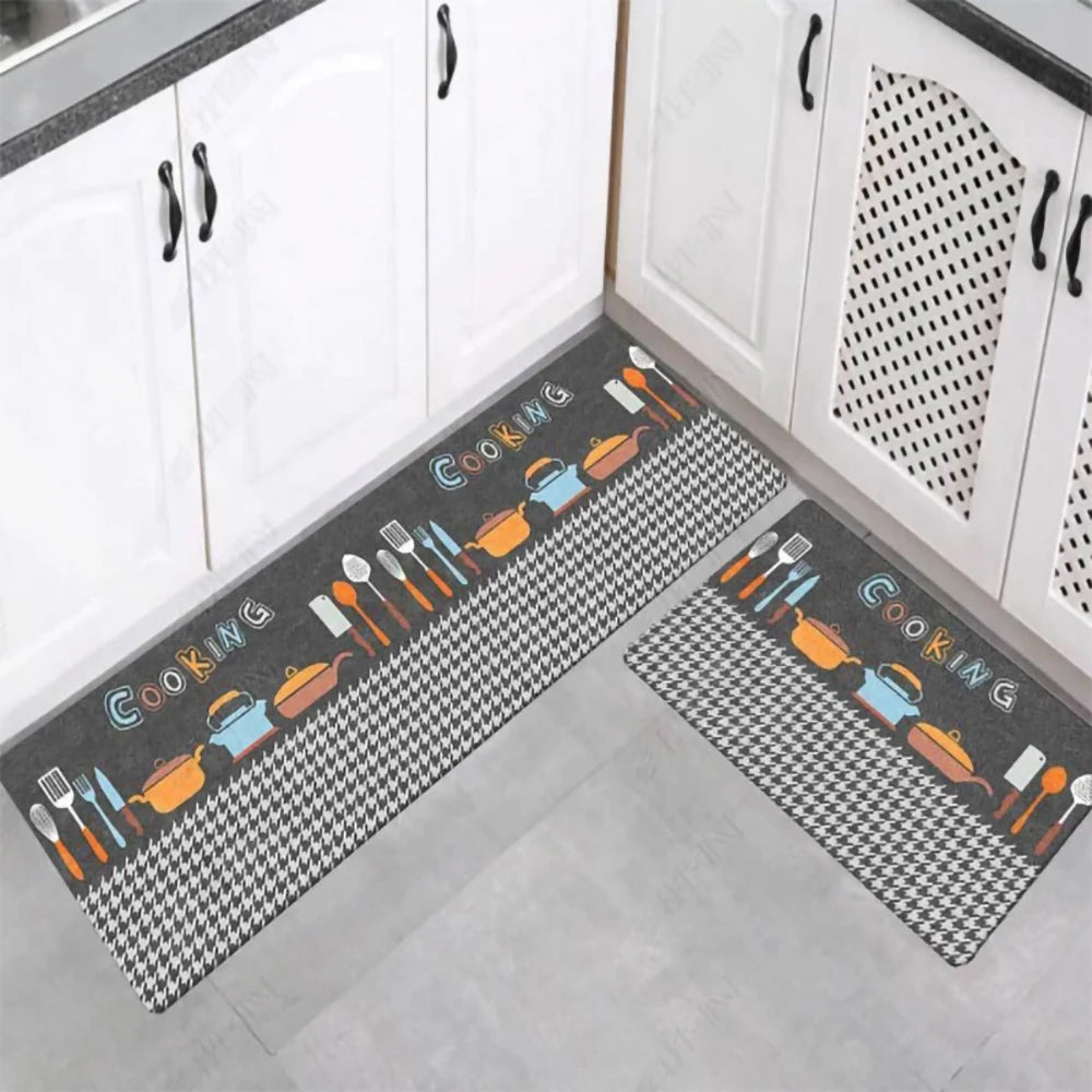 VIKAMA Kitchen Floor Mat Long Carpet Entrance Door Living Room Bedroom Rug