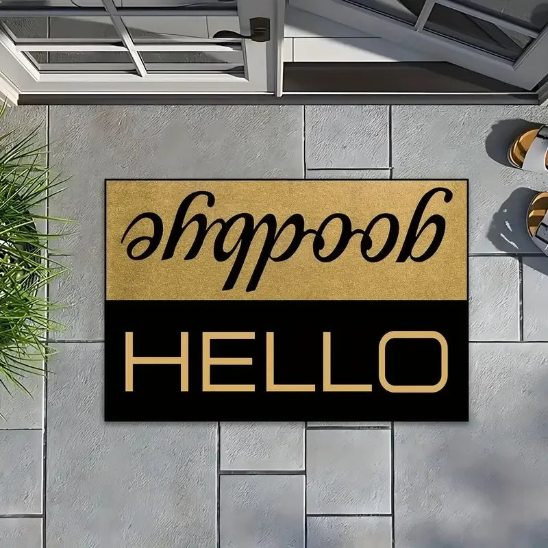 VIKAMA “Hello! Welcome” Stain-Resistant Entrance Doormat