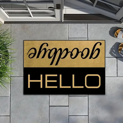 VIKAMA “Hello! Welcome” Stain-Resistant Entrance Doormat