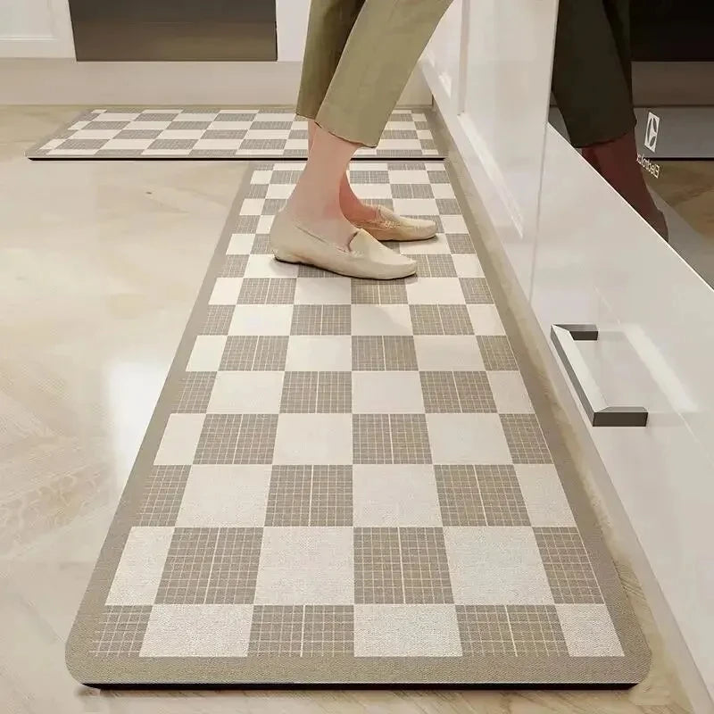 VIKAMA Diatomite Kitchen Mat Non-Slip Water & Oil Absorbent Floor Rug Bathroom Door Mat
