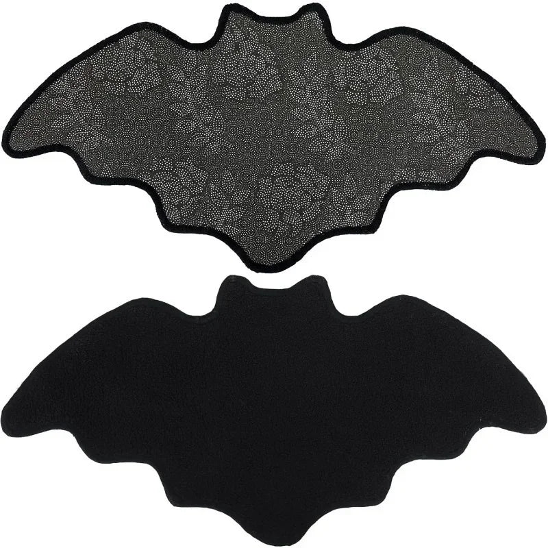 Black Spider Web Halloween Non-Slip Bath Rug