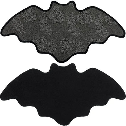 Black Spider Web Halloween Non-Slip Bath Rug