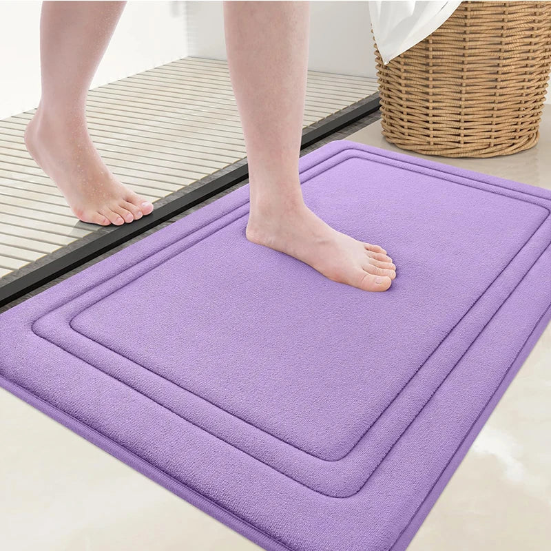 Olanly Memory Foam Soft Non-Slip Bath Mat