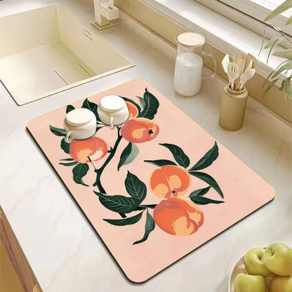 Fruit Pattern Anti-Slip Kitchen Counter Mat