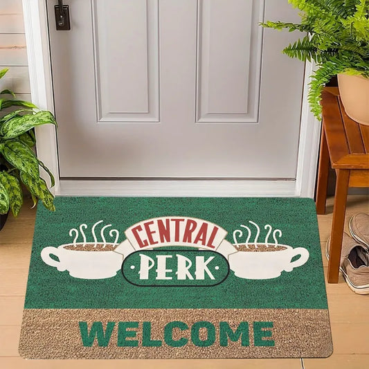 Central Perk Friends Coffee Logo Door Mat