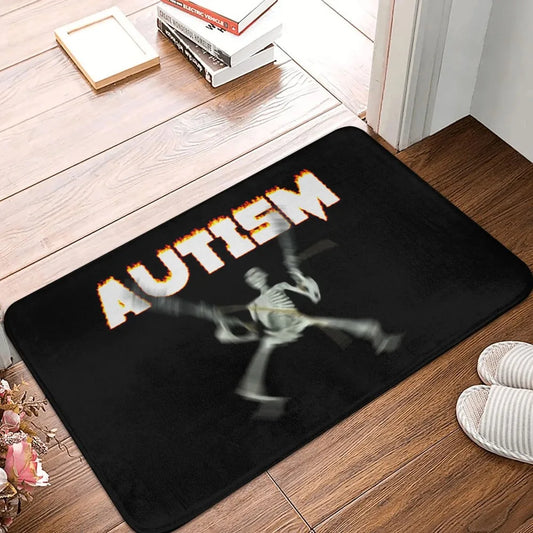Funny Skeleton Meme Welcome Mat