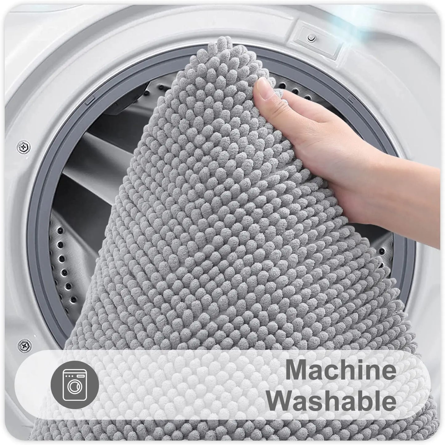 Olanly Chenille Soft Absorbent Bath Mat