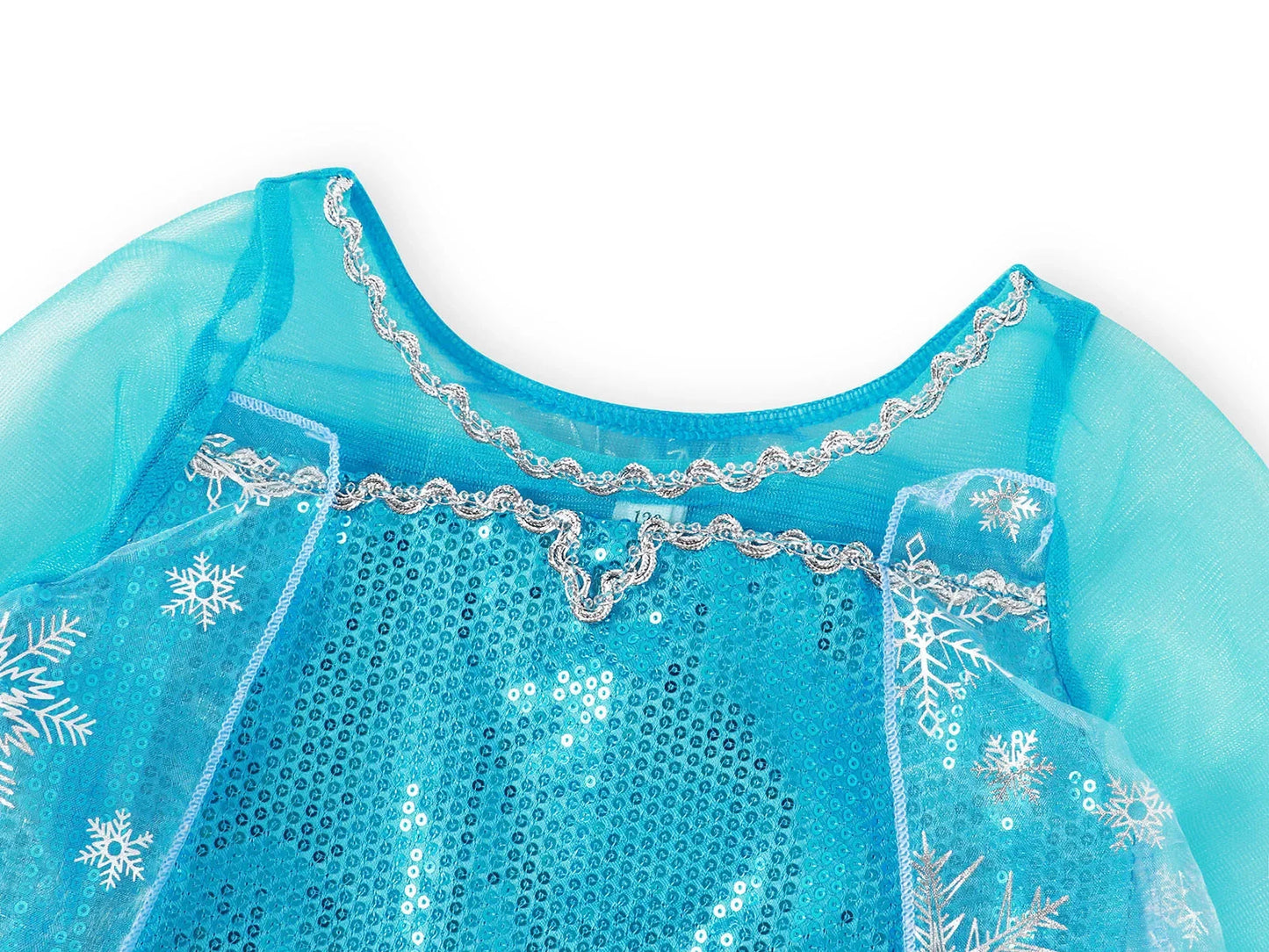Disney Frozen Elsa Anna Mesh Ball Gown Costume Dress For Girls