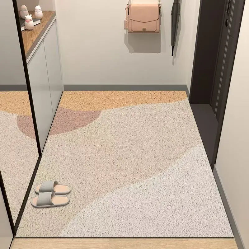 Nordic PVC silk ring non-slip door mat