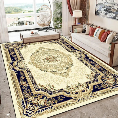 European Style Luxury Large Area Living Room Carpet Soft Home Decor Bedroom Sofa Floor Mat Custom Rug
