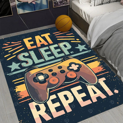 Gaming controller design non-slip room rug