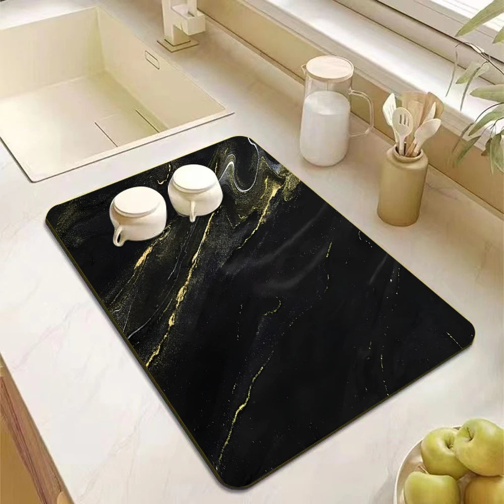 Absorbent Kitchen Dish Drying Mat