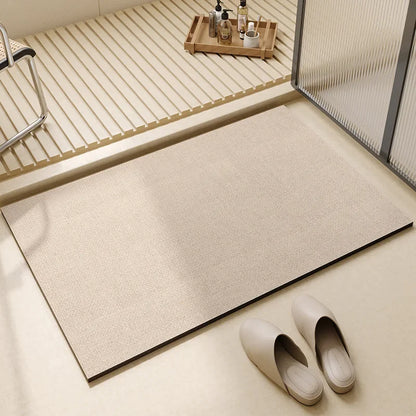 Modern Diatom Mud Bathroom Floor Mat Non-Slip Absorbent Toilet Door Entry Carpet