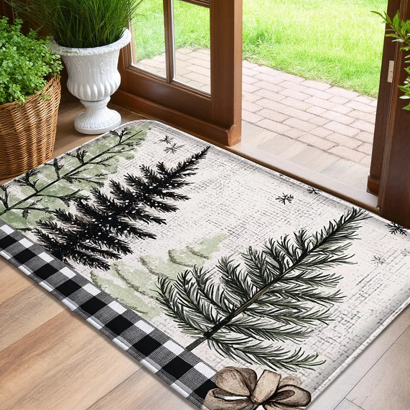 Entrance Non-Slip Floor Mat Water-Absorbent Foot Rug Machine Washable Bedroom Door Mat Home Decor