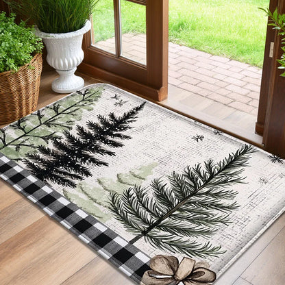 Entrance Non-Slip Floor Mat Water-Absorbent Foot Rug Machine Washable Bedroom Door Mat Home Decor