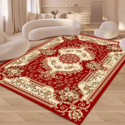 European Retro Floral Luxury Area Rug
