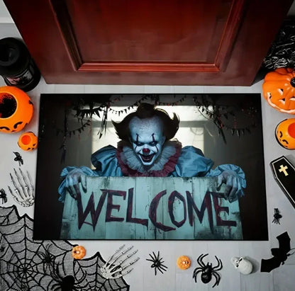 Halloween Joker Welcome Door Mat Entrance Living Room Bedroom Bathroom Kitchen Balcony Non-Slip Home Decoration Rug