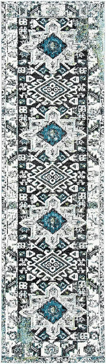 Bohemian Persian Geometric Runner Rug