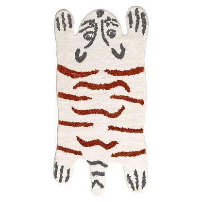 VIKAMA Cartoon Leopard Plush Soft Area Rug