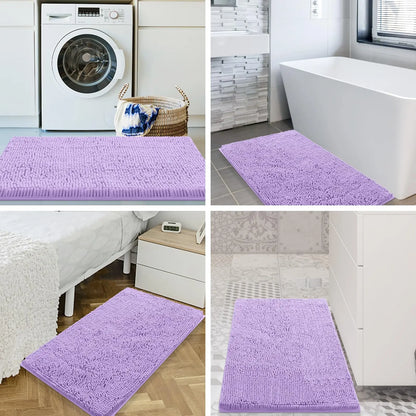 Olanly Chenille Soft Non-Slip Bath Mat
