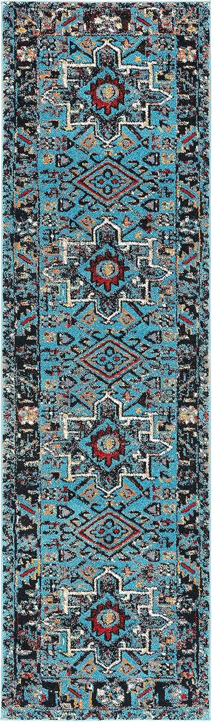Bohemian Persian Geometric Runner Rug