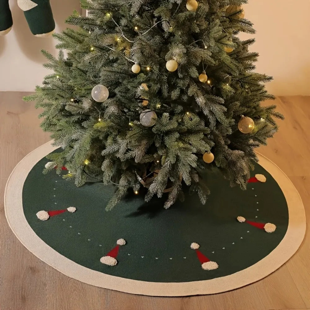 Vikama Christmas Decorations Tree Skirt with Santa Hat Design Holiday Vibes Galore Christmas Decorations