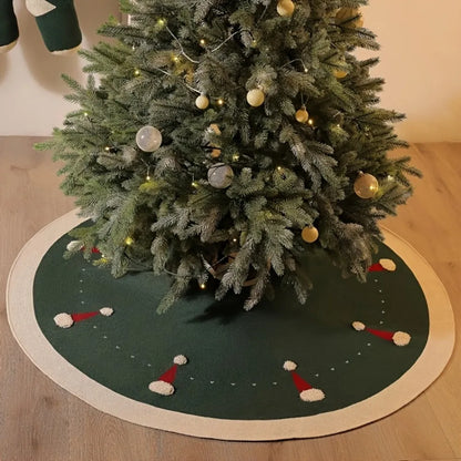 Vikama Christmas Decorations Tree Skirt with Santa Hat Design Holiday Vibes Galore Christmas Decorations