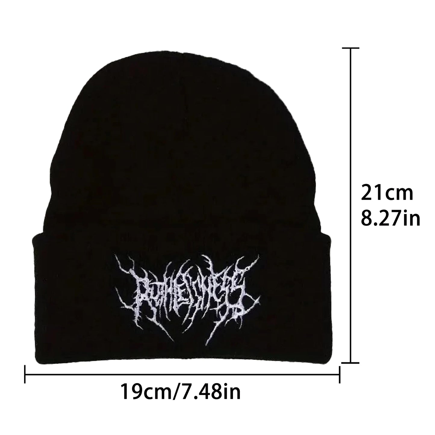 Gothic Knit Beanie Hat