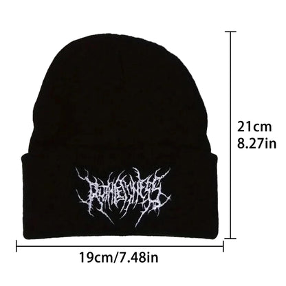 Gothic Knit Beanie Hat