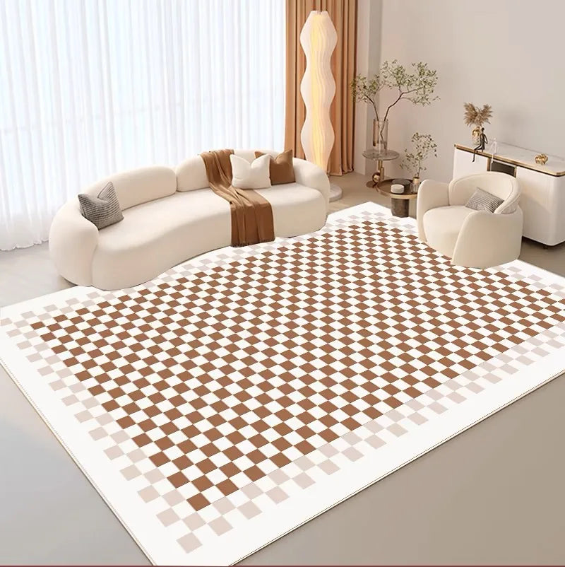 VIKAMA Green Checkered Floor Mat