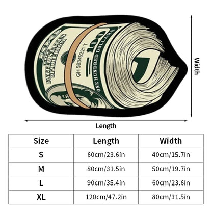 Money Shaped Dollar Rug