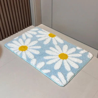 Bathroom Absorbent Floor Mat Non-Slip Toilet Carpet Entry Bedroom Door Mat