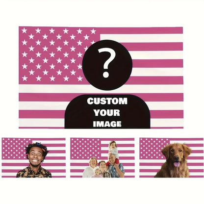 VIKAMA Custom Flag Tapestry, Personalized With Your Design, Logo, or Text. Ideal for Wall Decor in Living Rooms. home
