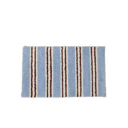 VIKAMA Korean-Style Soft Shaggy Rug: Slip-Resistant, Water-Absorbent, and Washable Bathroom and Entryway Decor Rug