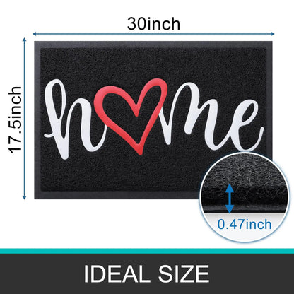Olanly Cute Letter Non-Slip Dirt Trapper Doormat