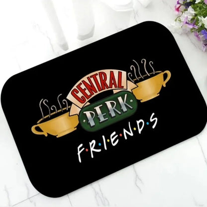 VIKAMA Old Friends Fresh Rug Entrance Bedroom Bathroom Door Mat Home Decor