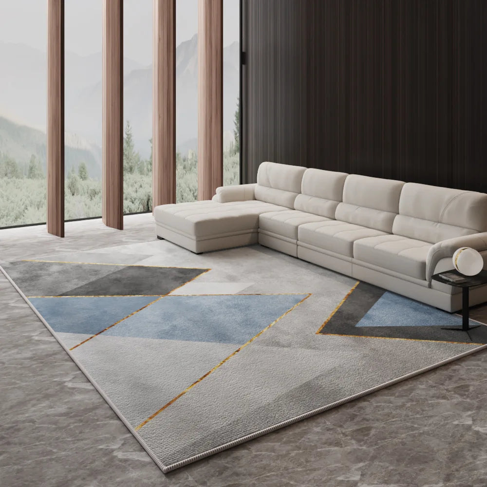 VIKAMA Nordic Light Luxury Large Area Living Room Carpet Sofa Coffee Table Bedroom Floor Mat