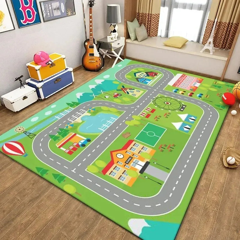 Cartoon Game Kids Area Rug