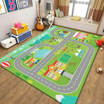 Cartoon Game Kids Area Rug