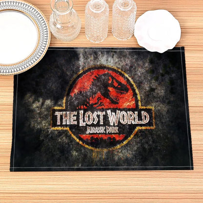 Jurassic Park Print Linen Kids Placemat Set