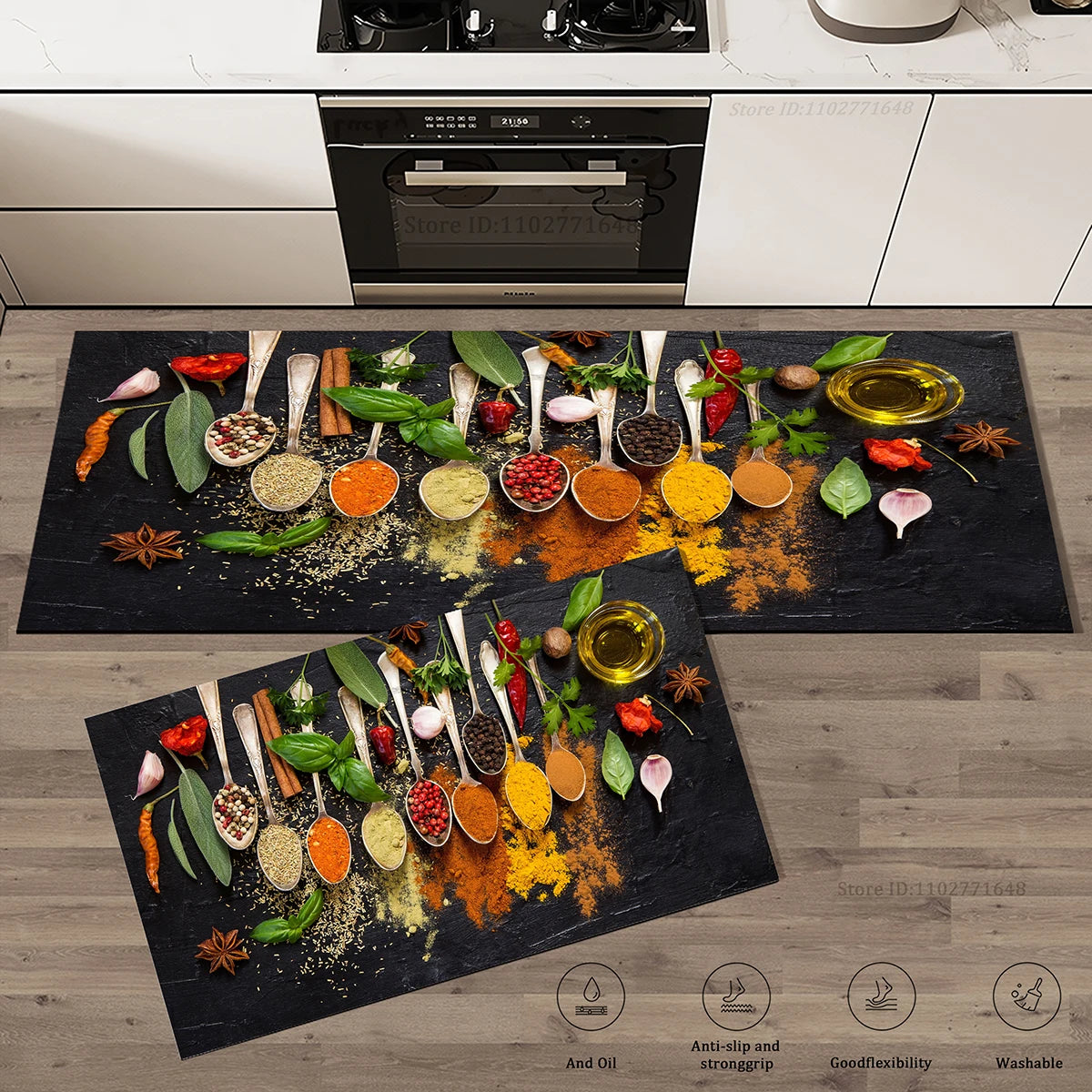 High Quality Kitchen Mat Absorbent Non-Slip Washable Long Rug Bathroom Living Room Entrance Doormat Anti-Fatigue Carpet Home Decor